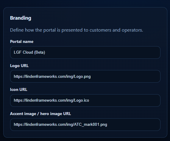 Accessing the Branding Settings
